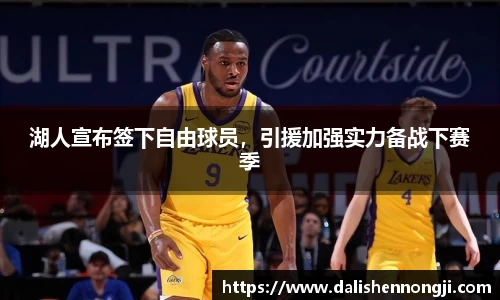 湖人宣布签下自由球员，引援加强实力备战下赛季